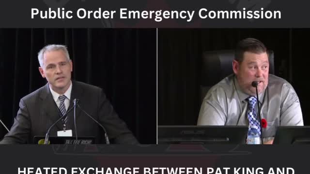 Heated Exchange Between Pat King and Ottawa Lawyer: The Emergency Act