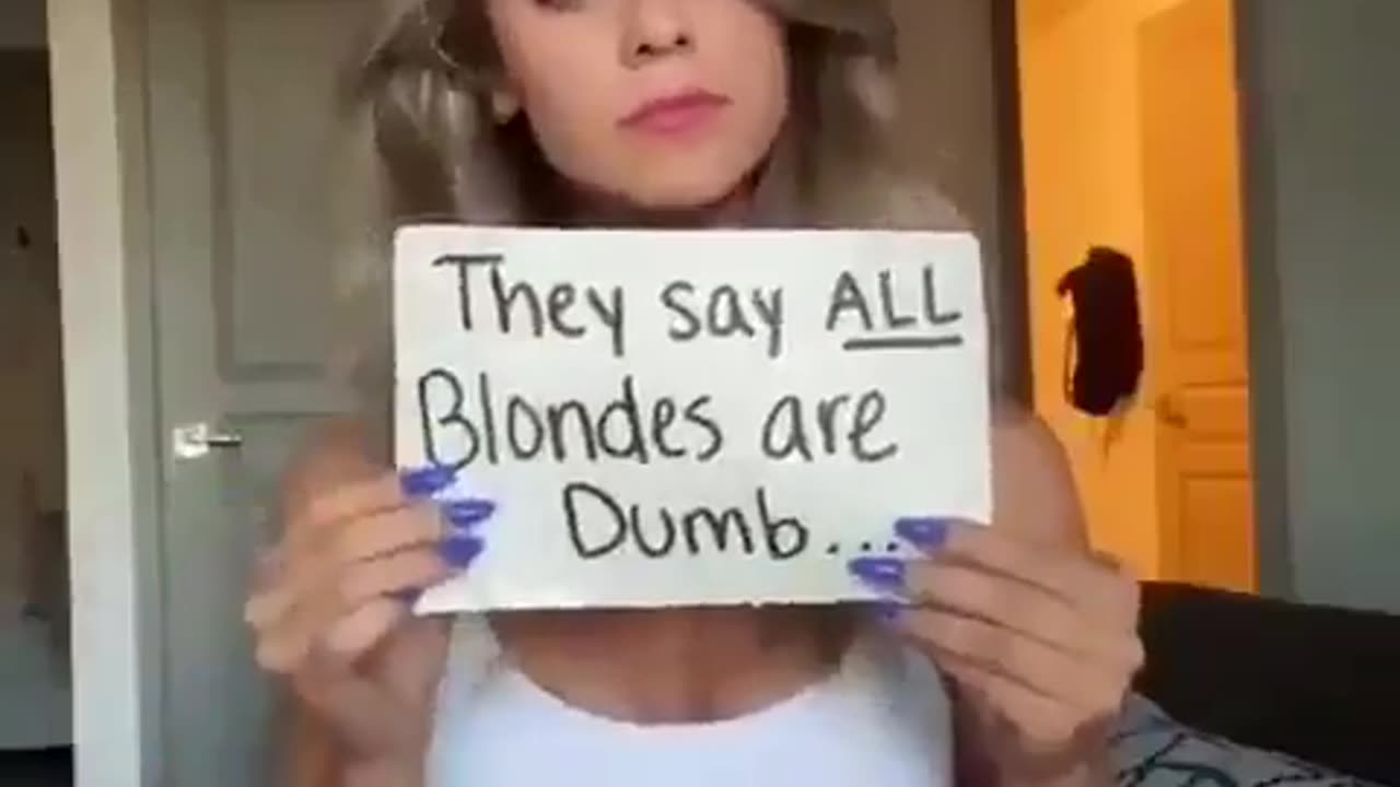 And They Say ALL Blondes 😝Are Dumb!