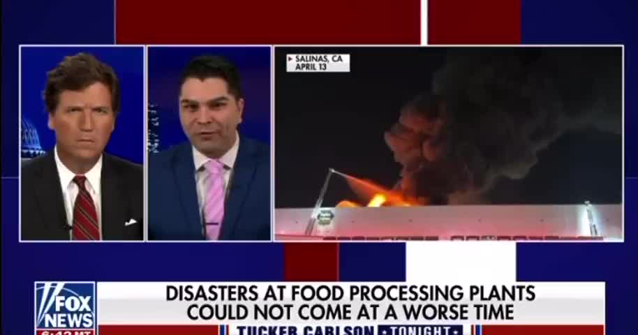 TUCKER: An hour ago a plane crashed into a General Mills food facility. What the hell is going on?