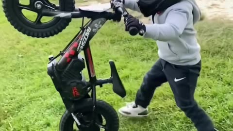 Kids bike riding fun