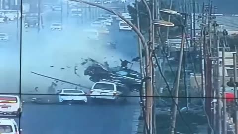 Car crash driver ejected and electrocuted