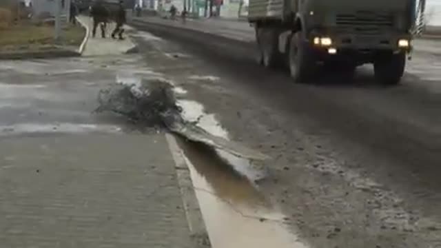 The movement of the Chechen column