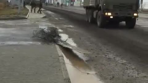 The movement of the Chechen column
