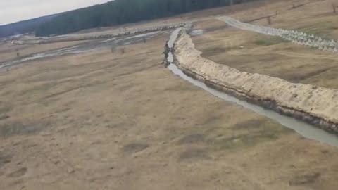 Obranná line složená z dračích zubů u Záporoží