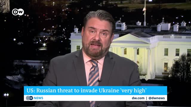 US says threat of Russia invading Ukraine 'very high'