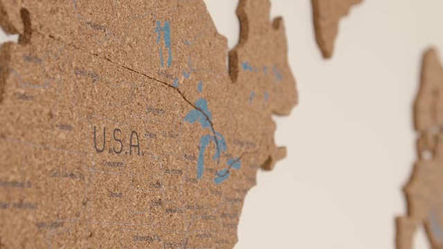 Map of Canada Posted on a Wall
