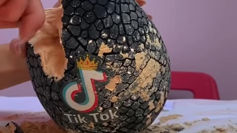 GIANT TIKTOK MYSTERY EGG!!😱 -asmr 2023- #Shorts