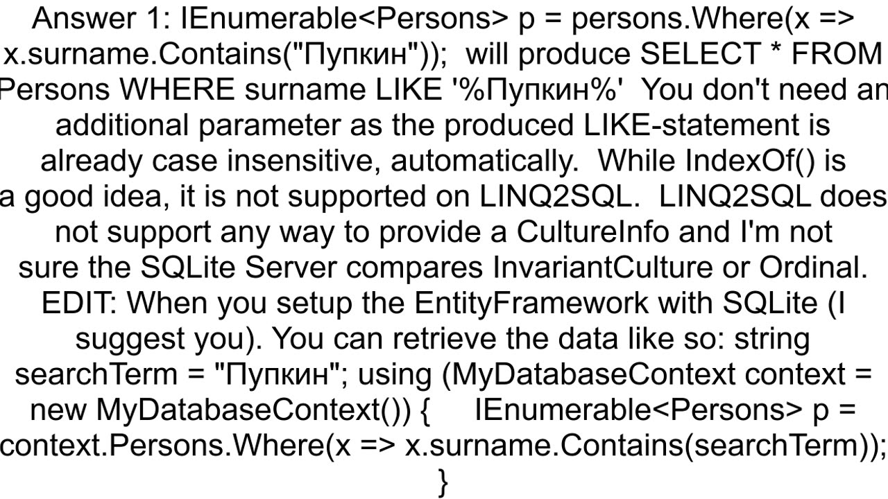 How to write C case insensitive LIKE statement for SQLIte using ICU extension