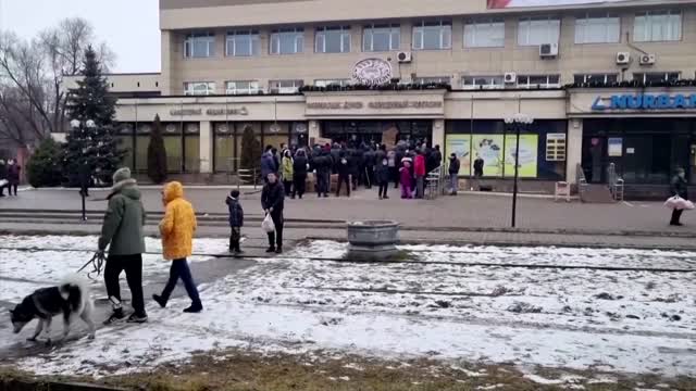 Long queues for fuel and bread in Almaty