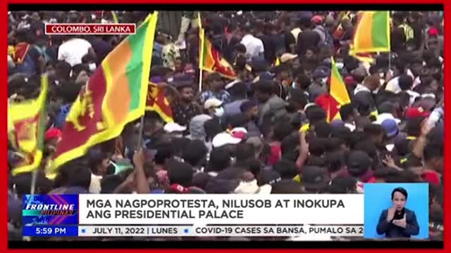 Mga nagpoprotesta saSri Lanka, nilusob,inokupa angpresidential palace