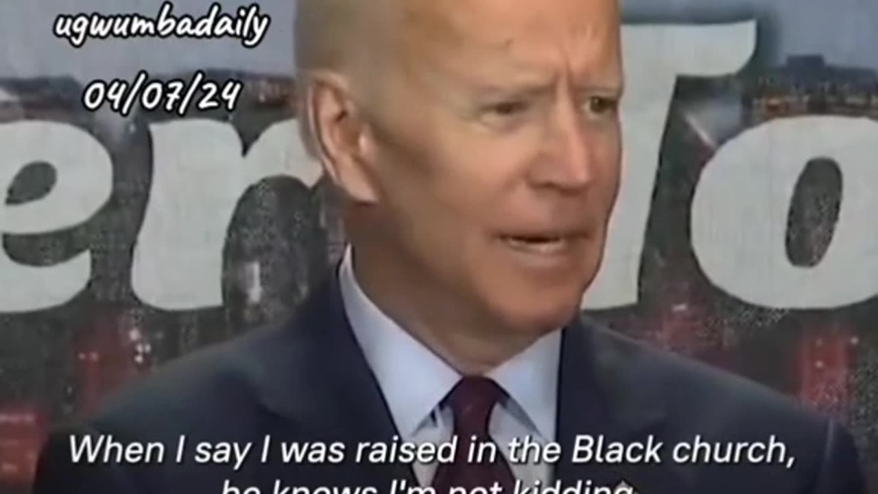 A minute of Biden being everything to everyone.