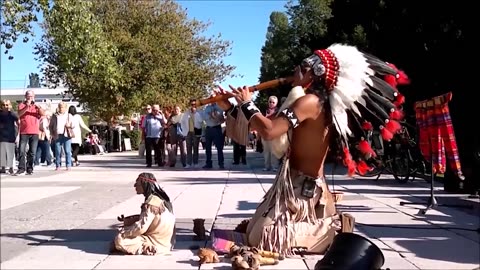 인디언의 鄕樂(향악) 목관 악기 퉁簫(소) 독주