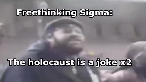 Freethinking black man calls Holocaust a joke