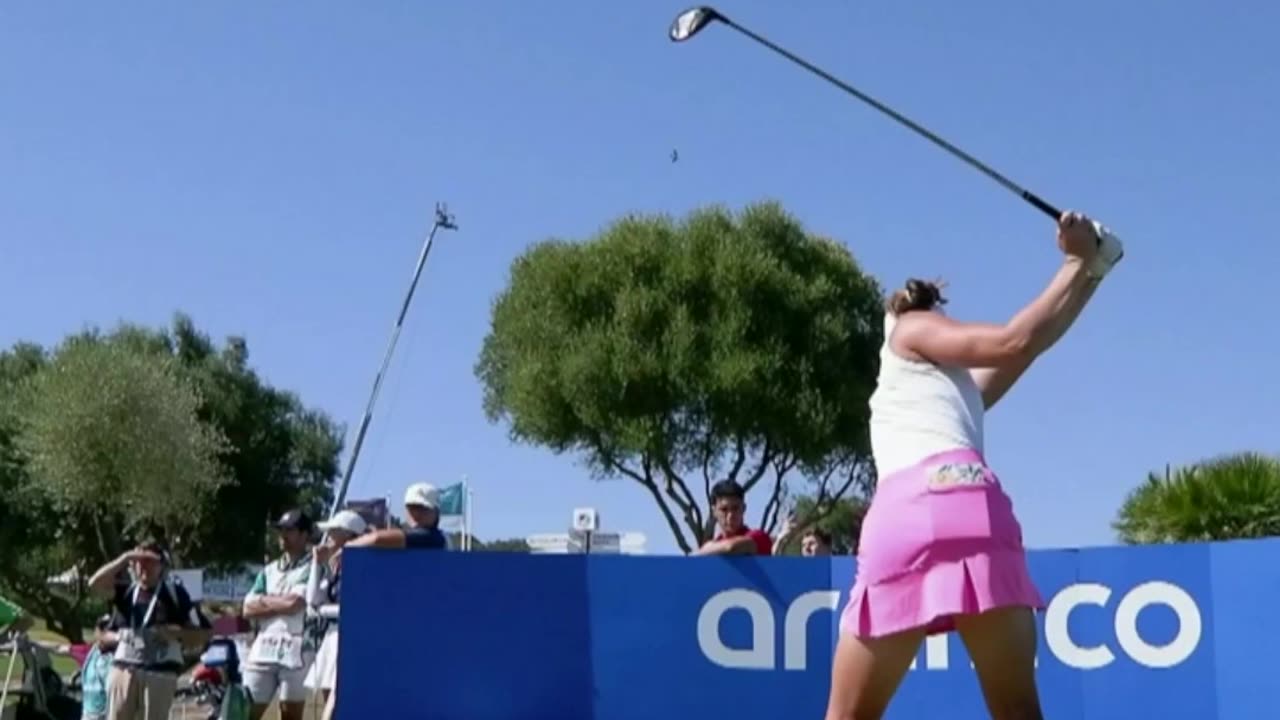 Linn Grant's swing from all angles #golf #linn #grant #swing #angle #hit #shot #green fairway