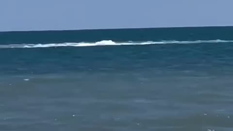 In the ocean in Myrtle Beach. What could be bubbling?