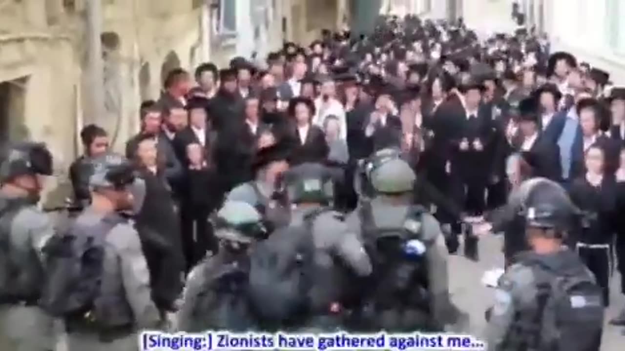 Ortodoxní Židé se shromáždili v Jeruzalémě, aby podpořili Palestince