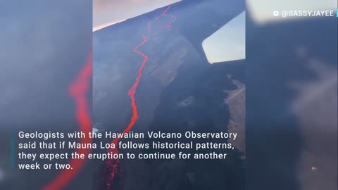 Lava from Hawaii's Mauna Loa Edges Closer To Main Highway