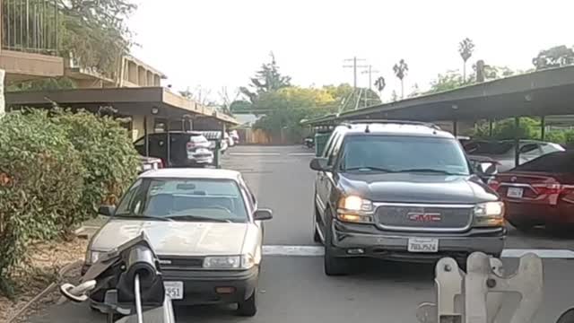 CRAZY! fucking bitch stops us from towing..