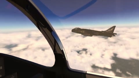 Formation Flying Practice in VR.