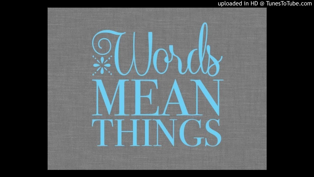 Words mean things - Baptize