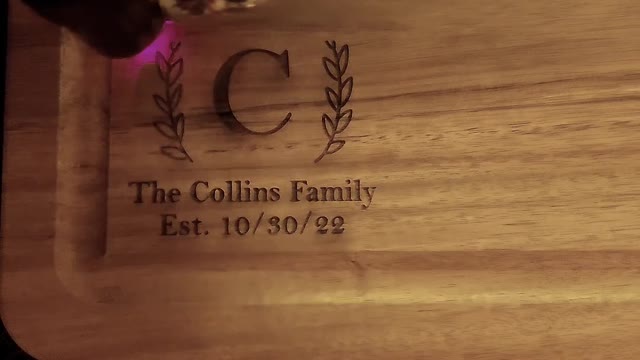 Laser Engraved Cutting Board