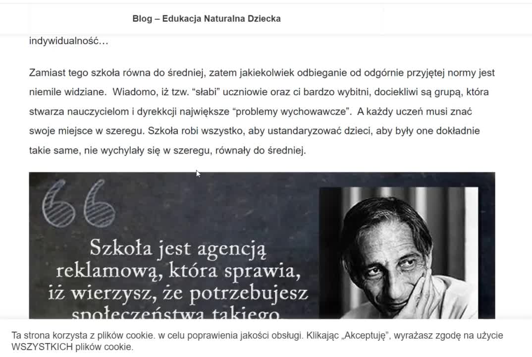 W szkole wcale nie chodzi o edukację