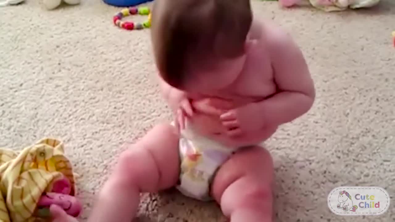Cute funny baby video
