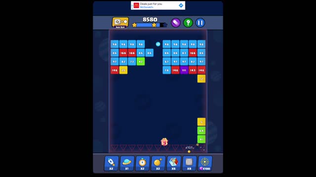 Bricks Ball Crusher Level 454 walkthrough