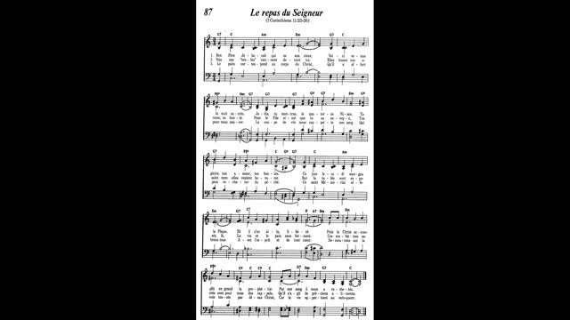 Le repas du Seigneur (Cantique 87 de Louons Jéhovah par nos chants)