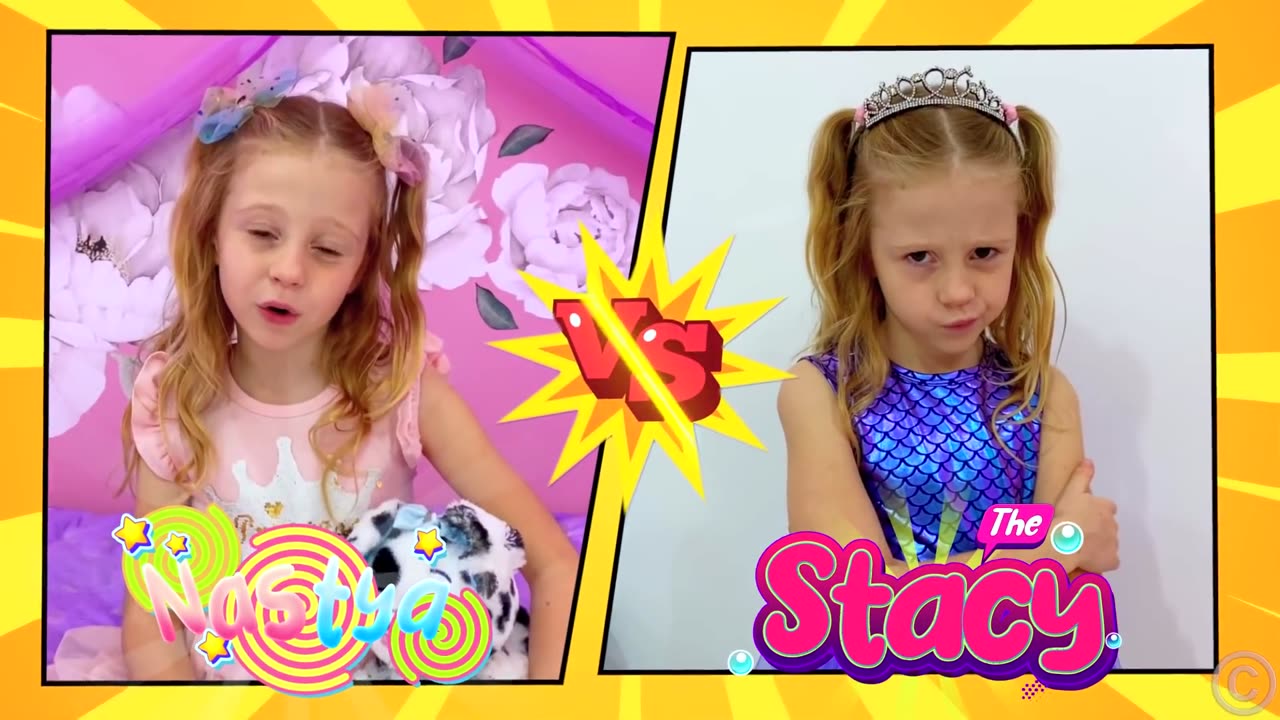 Nastya and Stacy show good and bad behavior for kids