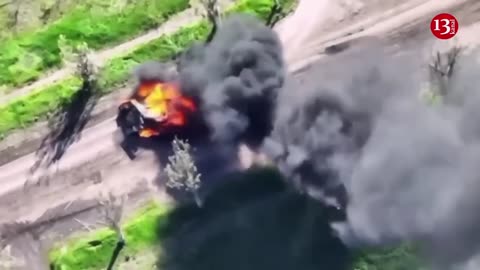 Condition of Russia’s T-72B3 tank worth 3 million dollars after catching fire