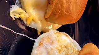 Egg bacon cheese slider