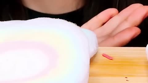 Rainbow Desserts #zoeyasmr #zoeymukbang #bigbites #mukbang #asmr #food #먹방 #틱톡푸드 #rainbow #dessert #