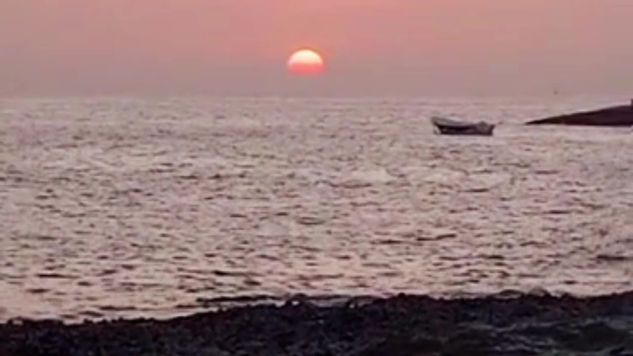 Pattaya beach beautiful sunset