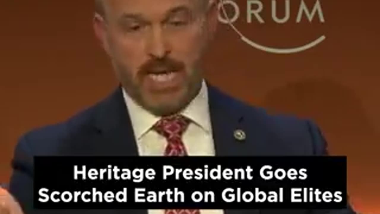 Heritage Foundation President at WEF