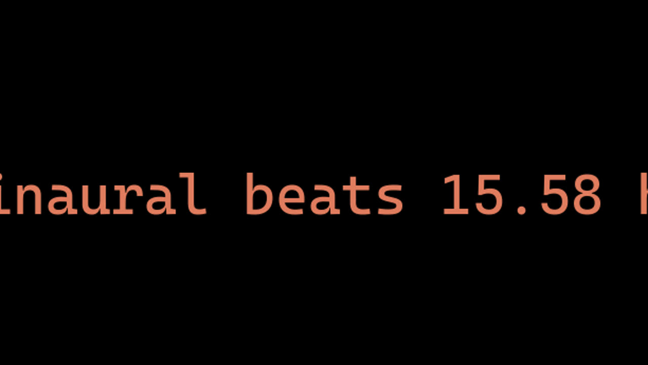 binaural beats 15.58 hz