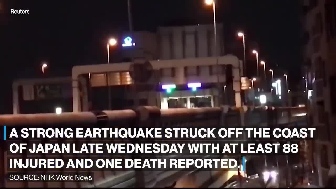 Strong earthquake hits Japan l ABC News