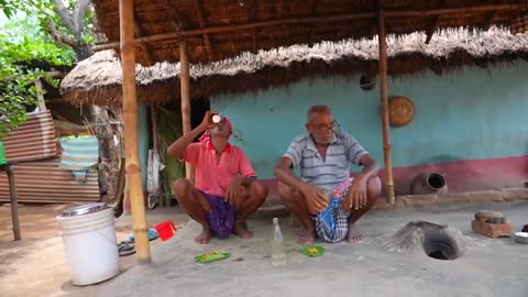 indian village style apple wine making