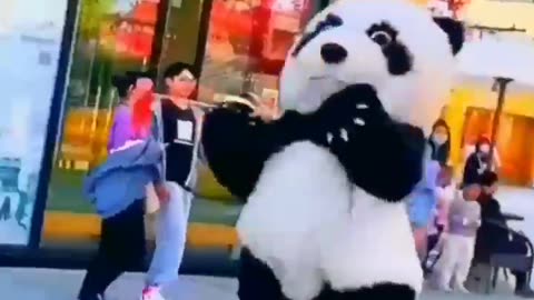 Panda in market