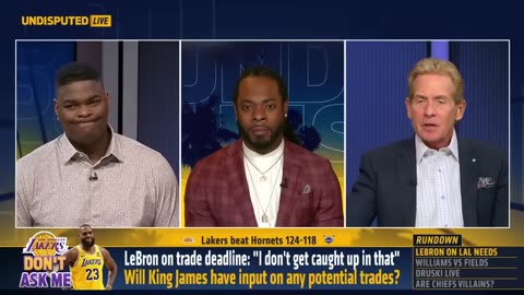 Lakers win, AD post triple-double & LeBron downplays upcoming trade deadline NBA UNDISPUTED