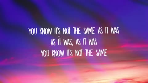 Harry Styles - As It Was (lyrics)