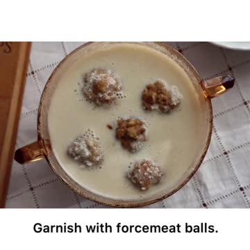 Almond Soup, Spanish Style with Miniature Potato Scones (1923)