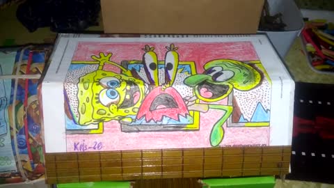 ART RECICLING BOB SPONGE