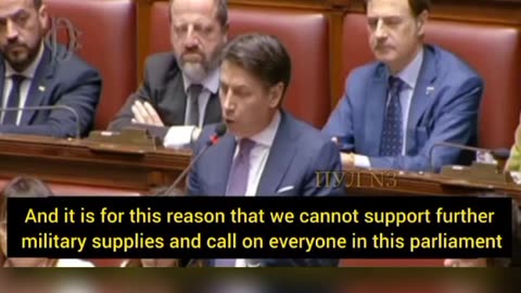 Giuseppe Conte addressed the Italian Neo Fascist and staunch pro Ukrainian Georgia Meloni