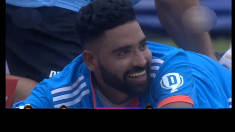 Mohammad Siraj after getting 6 Wickets