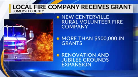 Somerset County fire department gets over $500k in funding
