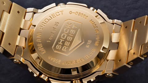 FULL SCREEN! YES,NO?: Introducing the $70,000 G-Shock “Dream Project” in Solid, 18k Yellow Gold( full voice over,use the one u nèd 2 full screen it!)