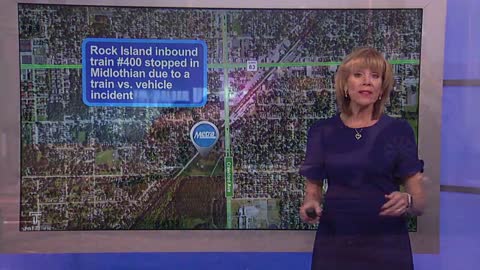 Metra train hits car in Midlothian