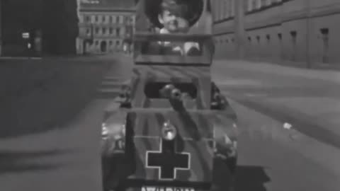 German kids playing with their toy tank in 1941