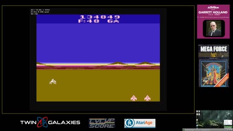 Atari 2600 EMU - Mega Force - Game 1 B/B - 159,951